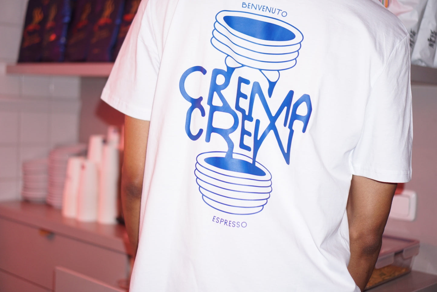 "Crema Crew"  Baumwoll T-Shirt X Nikolai Dobreff