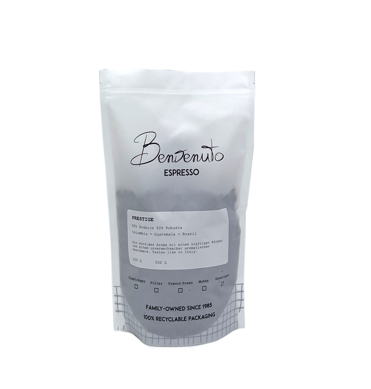 Benvenuto Prestige 250g - 1000g