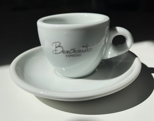 Benvenuto Espressotasse Keramik weiß