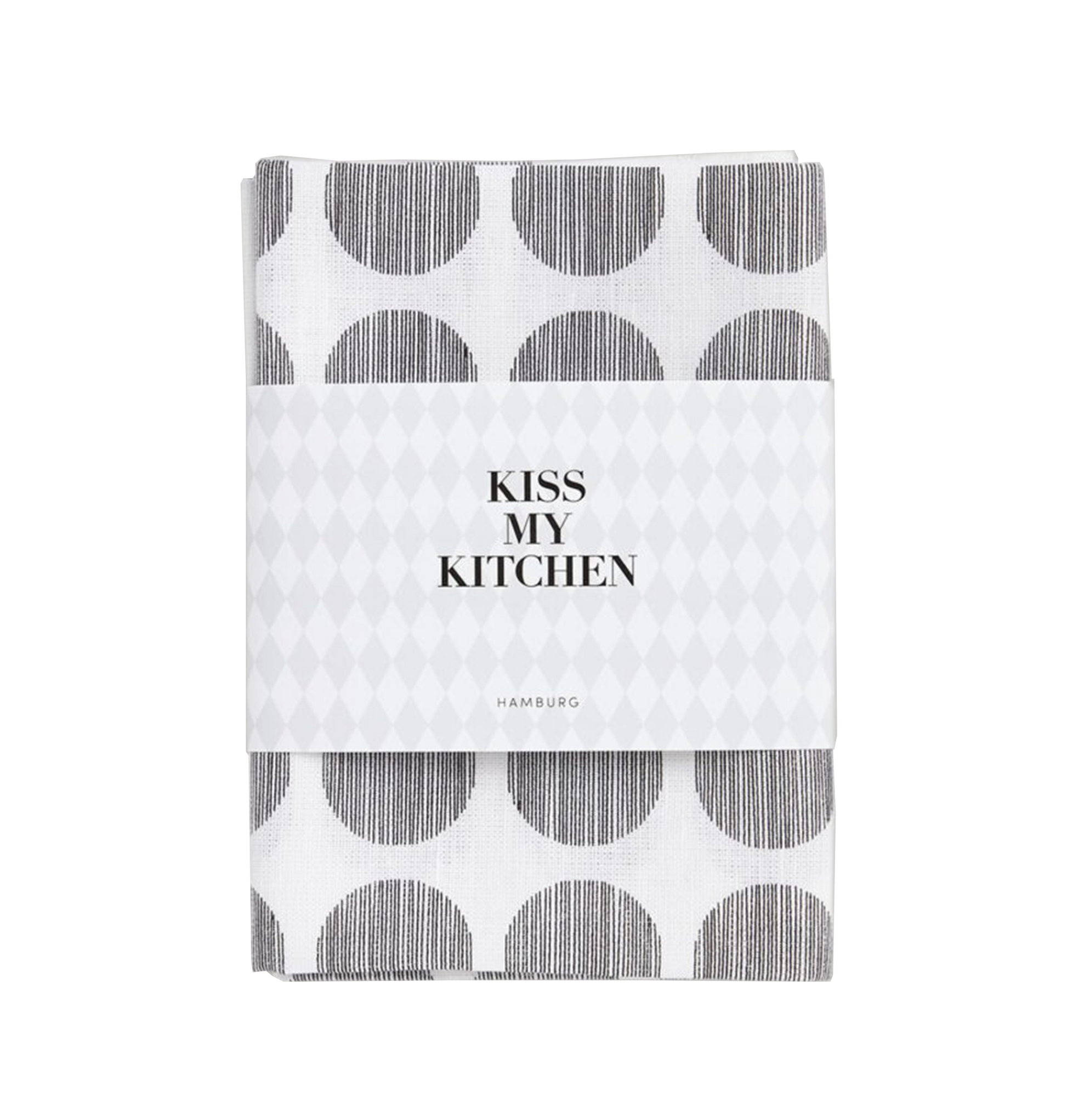 Kiss my kitchen Geschirrtuch Punkte